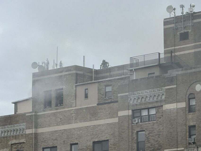 Fire in Brooklyn Right Now at the Old Brooklyn Jewish Hospital: Firefighters on Scene